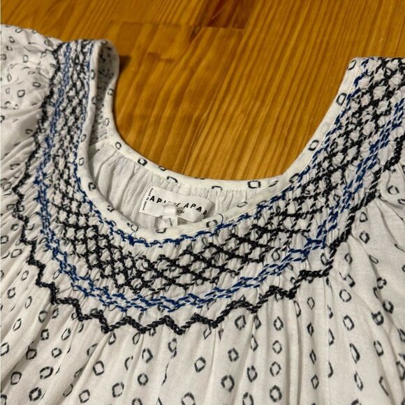 Apiece Apart Aborsano Smock Neck Tiered Maxi Dress Women’s SIZE SMALL - Picture 5 of 14